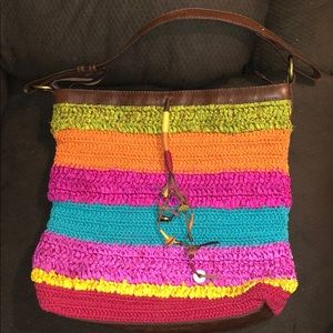 Lucky Brand Rainbow Stripes Summer Hobo